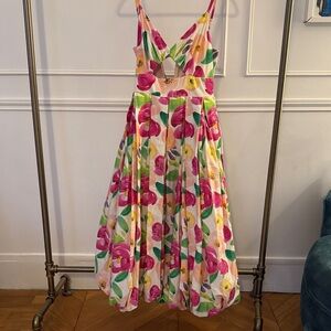 HUTCH Floral Sleeveless Maxi Dress